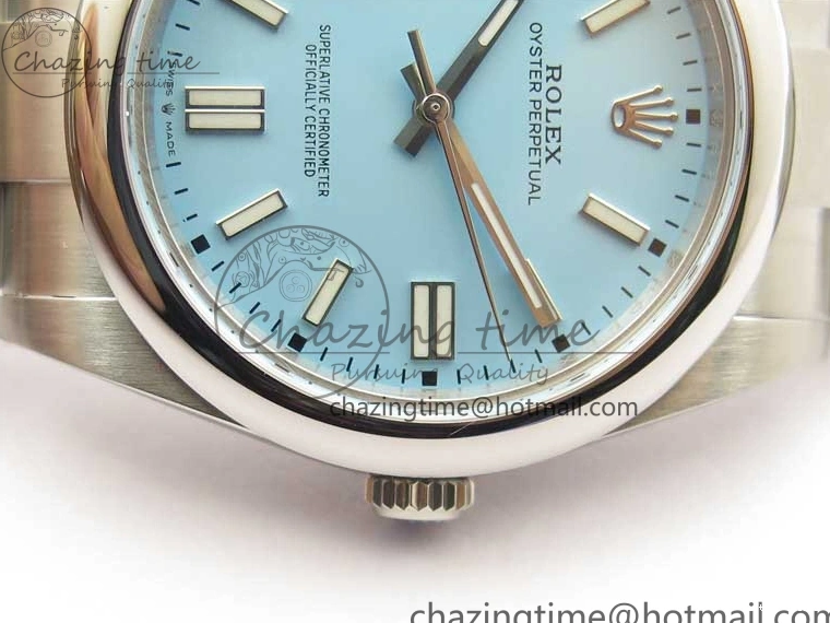 0520 GoodFit Oyster Perpetual 41mm 124300 BP Maker Best Edition Tiffany Blue Dial on SS Bracelet 2691